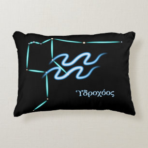 Constellation Zodiaque Aquarius Accent Coussin