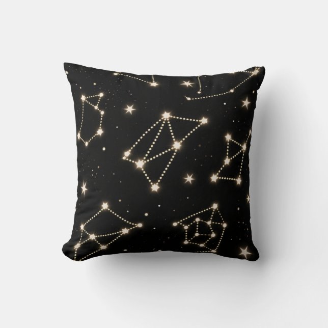 Constellations Zodiac Motif lancer oreiller (Recto)