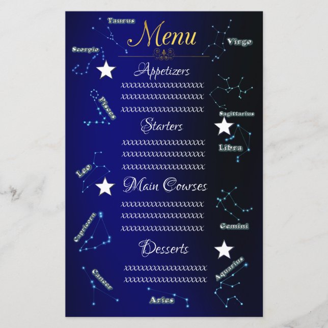 constellations zodiaques (Devant)