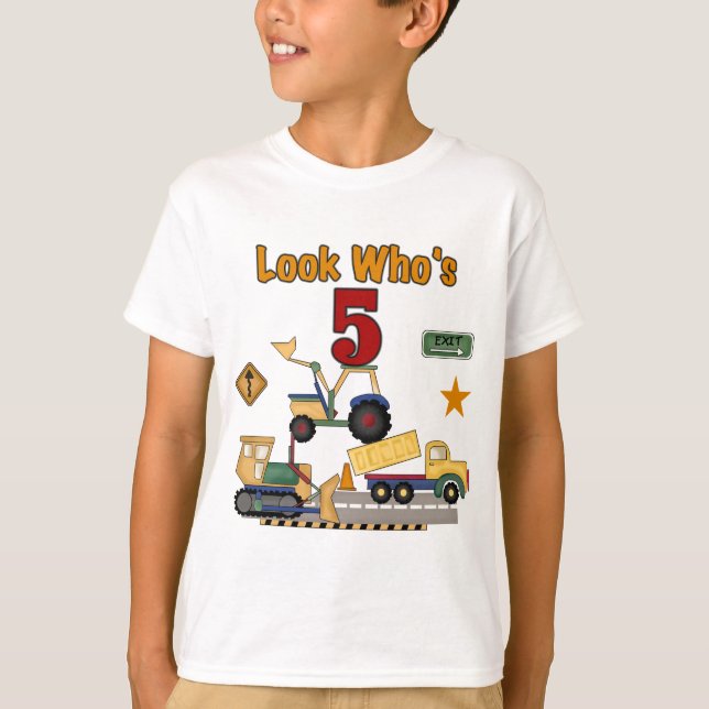 Construction 5e Anniversaire Tshirts et cadeaux (Devant)