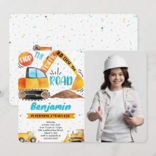 Construction Anniversaire Invitations photo