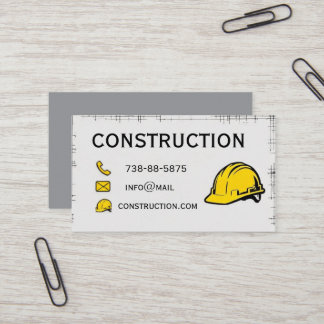 construction de carte de visite