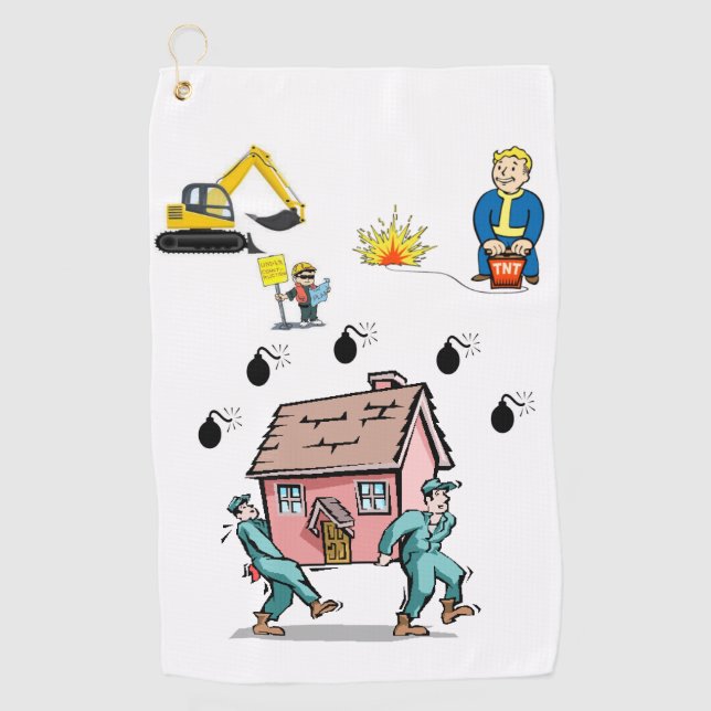 Construction des serviettes de golf (Devant)