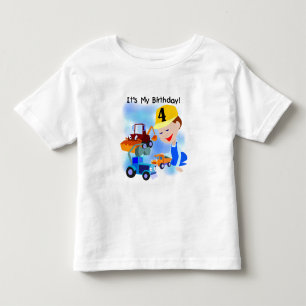 Construction Enfants 4e anniversaire T-shirts et c