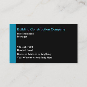 Construction Et Construction Cartes de visite Mode