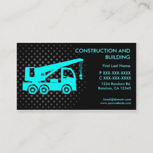 Construction et construction de cartes de visite p