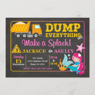 Construction et invitation commune d'anniversaire