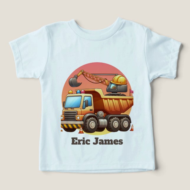 Construction garçons cool personnalisable  (Design Recto)