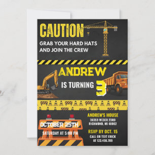 Construction Personnalisée Invitation Anniversaire