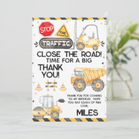 Construction rustique Carte de remerciements d'ann