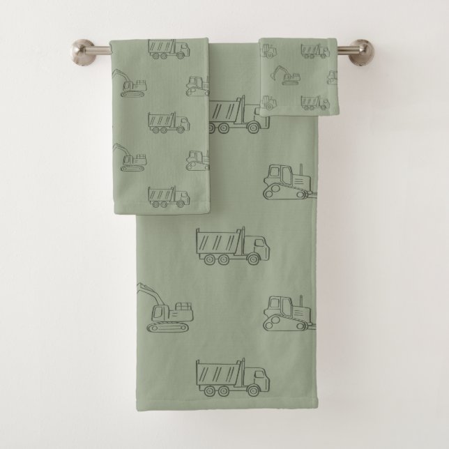 Construction Vehicles Builder Boy Truck Sage Green (En situation)