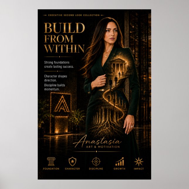 Construire de l'intérieur – Affiche de motivation  (Devant)