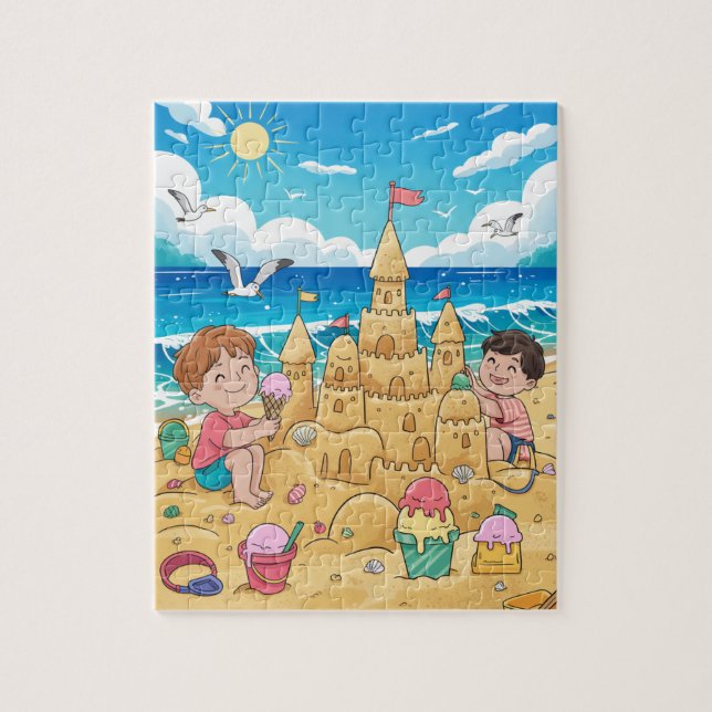 Construisez votre Puzzle de Château de Sable de Pl (Vertical)