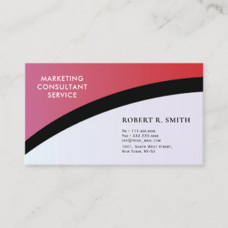 Consultant marketing Carte de visite blanc classiq