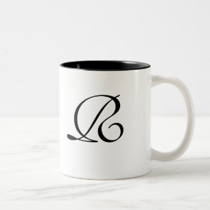 Conte de fées en Mug Monogrammé Noir