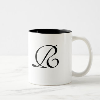 Conte de fées en Mug Monogrammé Noir
