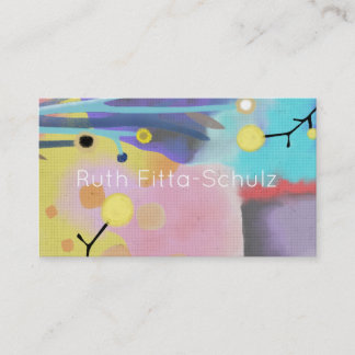 conte de fées rose et bleu mignon carte de visite