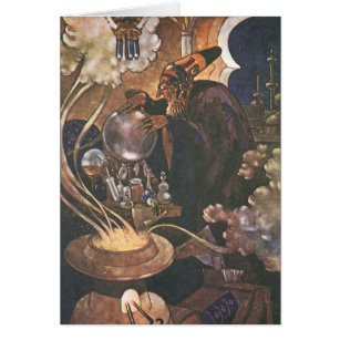 Conte de fées vintage, Aladdin et Lampe magique