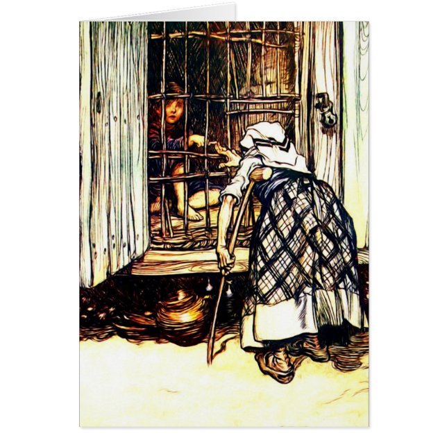 Conte de fées vintage de Hansel et de Gretel (Devant)