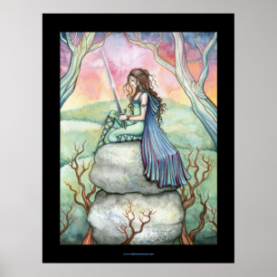 Contemplant le poster de Guinevere