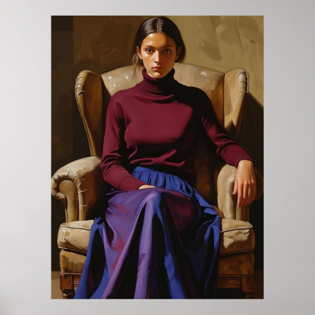 Contemplations Grand Taille Poster | Art mur (Devant)