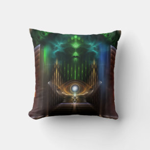 Contempler Oz Fractal Art Coussin décoratif