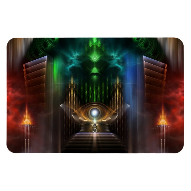 Contempler Oz Fractal Art Magnet flexible (Horizontal)