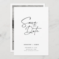 Contemporain Invitation de sauvegarde de date de m