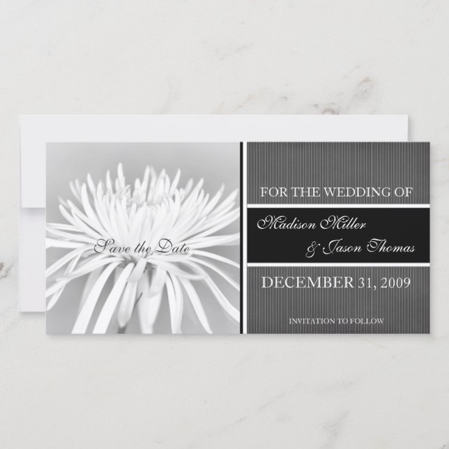 Contemporary Save the Date Annonce (Devant)