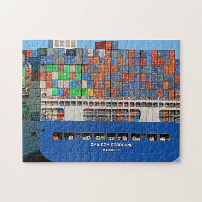 Conteneur Ship Marseille Jigsaw Puzzle (Horizontal)