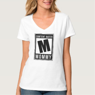 Content Rated M T-Shirt maman Gamer Tee Family