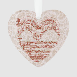 Contexte floral de coeur de manuscrit médiéval de
