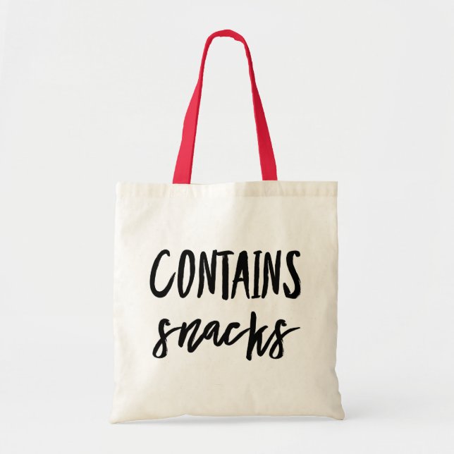 "Contient des collations" sac fourre-tout commerci (Devant)