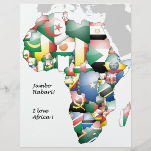 Continent de l'Afrique Belle maman Afrique Colorée