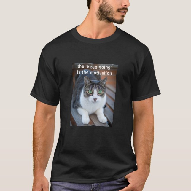 Continuer à aller (noir) T-shirt (Devant)