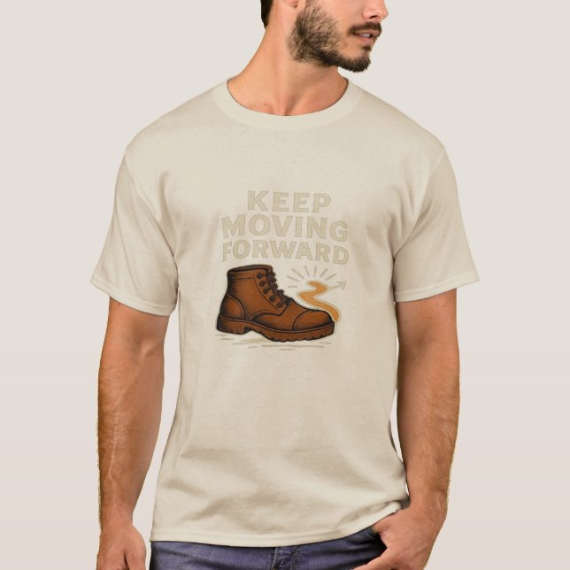 Continuer à avancer - T-shirt pour hommes motivati (Devant)