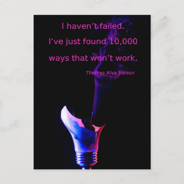 Continuer à essayer une carte postale (Devant)