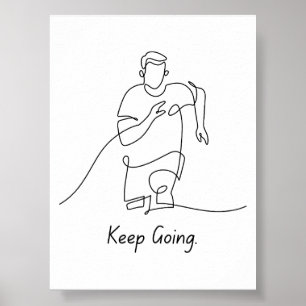 Continuer - Poster Motivationnel