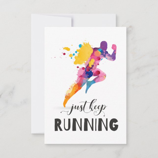 Continuez à courir Citation motivante pour les cad (Devant)