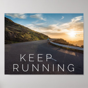Continuez à courir - Poster Motivationnel