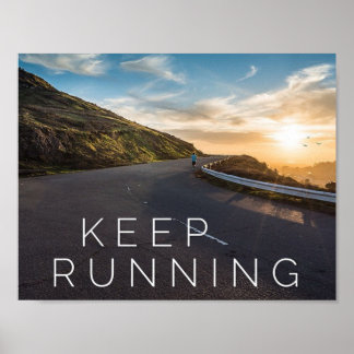 Continuez à courir - Poster Motivationnel