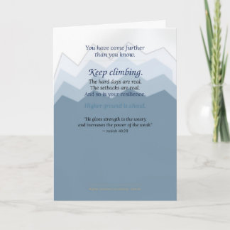 Continuez — Carte de vœux d'encouragement