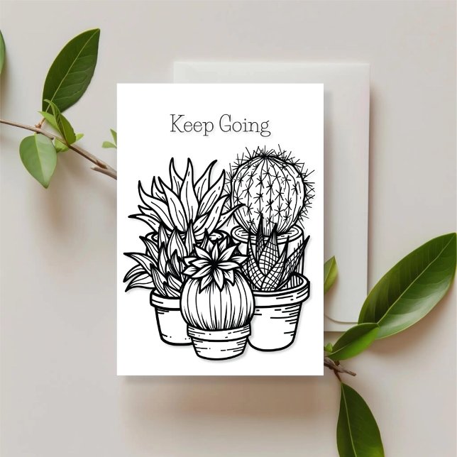Continuez – Carte d'encouragement Desert Ink (Créateur téléchargé)
