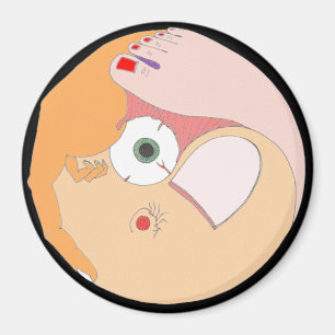 "Contorsion" Mandala Magnet