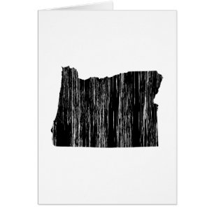 Contour affligé d'état de l'Orégon