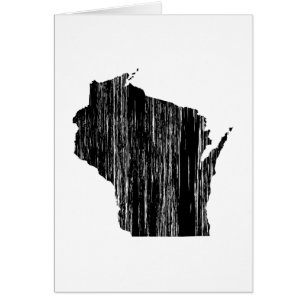 Contour affligé d'état du Wisconsin