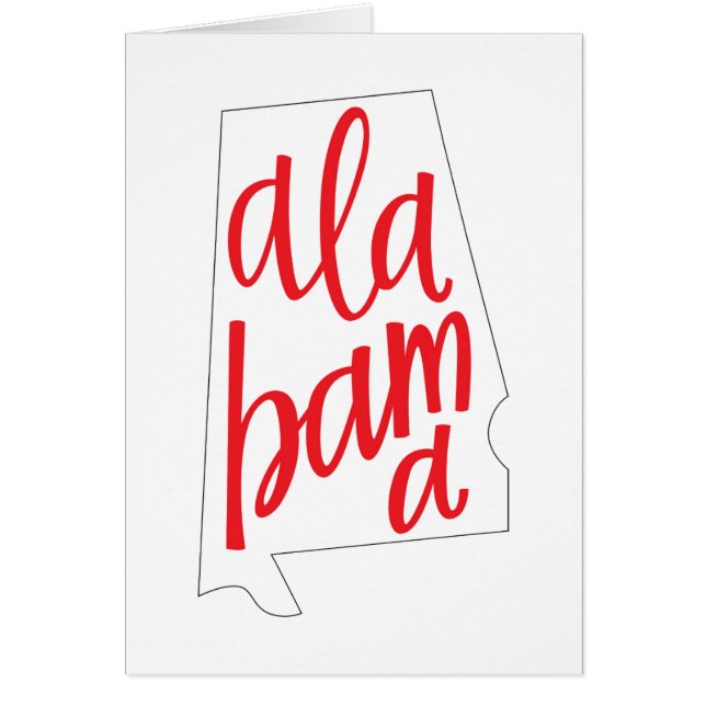 Contour d'état de l'Alabama (Devant)