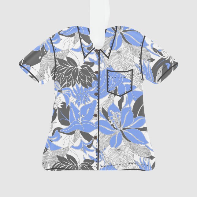 Contour Hawaii Tropical Lily Protea Aloha Shirt (devant)