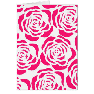 contours de fleurs roses chaudes