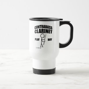 Contrabass Clarinet Jouer Garçon Voyage Mug
